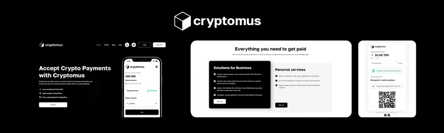 Cryptomus.com — приём платежей в криптовалютах без KYC с комиссиями от 0.4%
