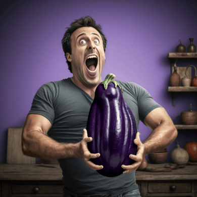 Hassan7071 A man with a big eggplant in his hand rejoices 17ea32d3 5d6d 4e41 a639 259e09b9e30f