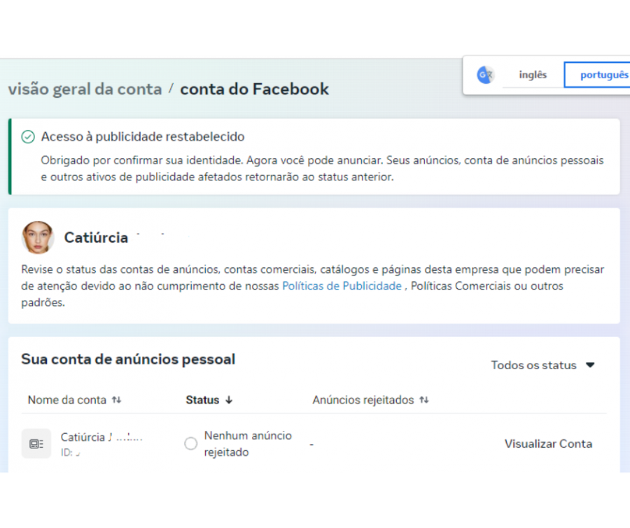 Reestabeleci mais de 50 perfis Post para Facebook