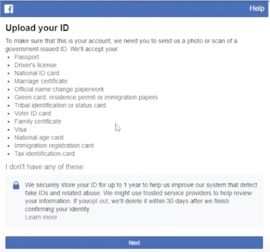 Facebook 要求從之前的設備登錄或繞過您的帳戶已被鎖定 Facebook