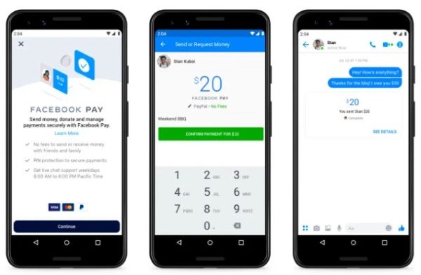 Facebook запустил платежную систему Facebook Pay, которая будет работать через Facebook, Messenger, Instagram и WhatsApp