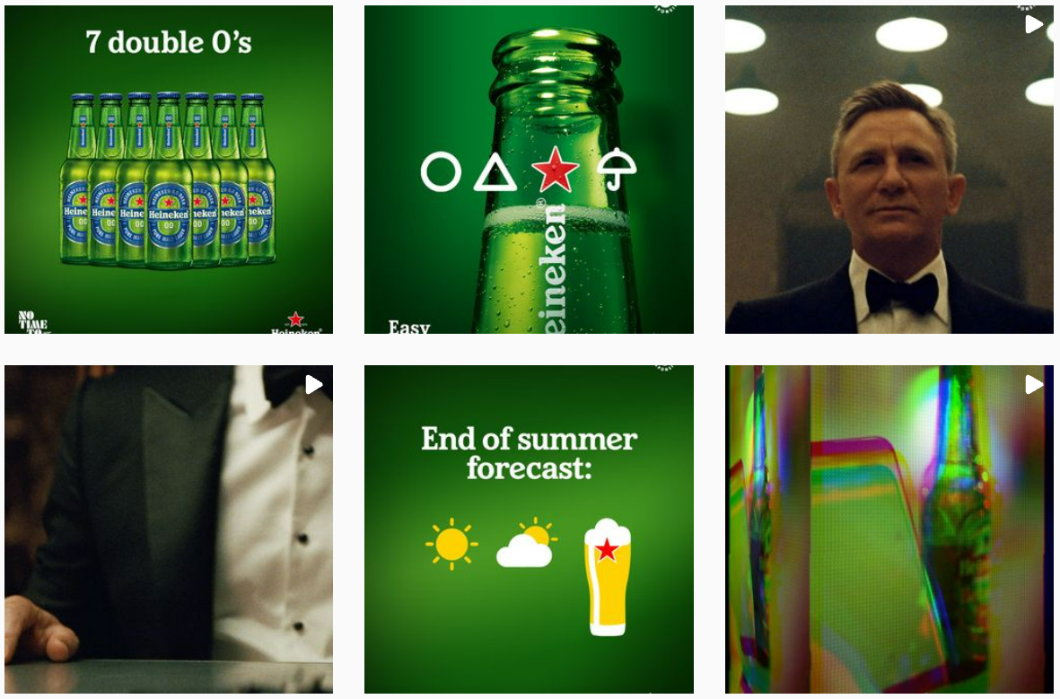 Drinks Brand (Heineken) Instagram Examples