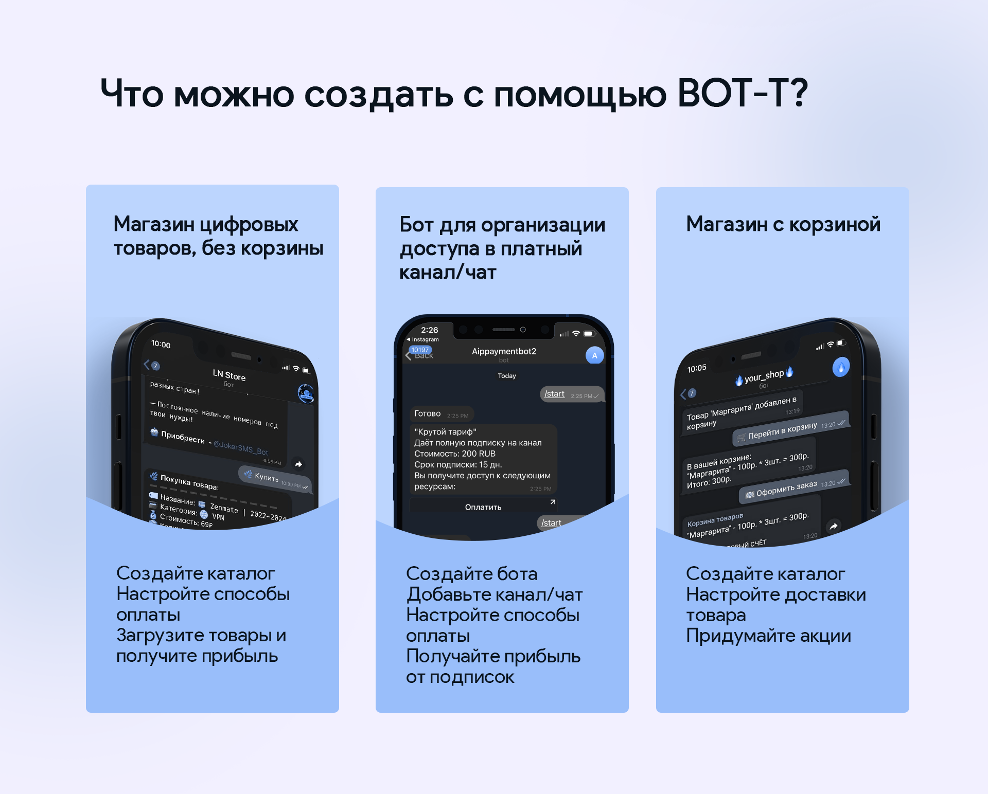 БЕСПЛАТНЫЙ СЕРВИС ДЛЯ СОЗДАНИЯ БОТОВ В TG] БОТ-МАГАЗИН | БОТ-МАГАЗИН-С-КОРЗИНОЙ  | БОТ-КОНТРОЛЯ-ПОДПИСОК | WEB-МОДУЛИ - FB-Killa