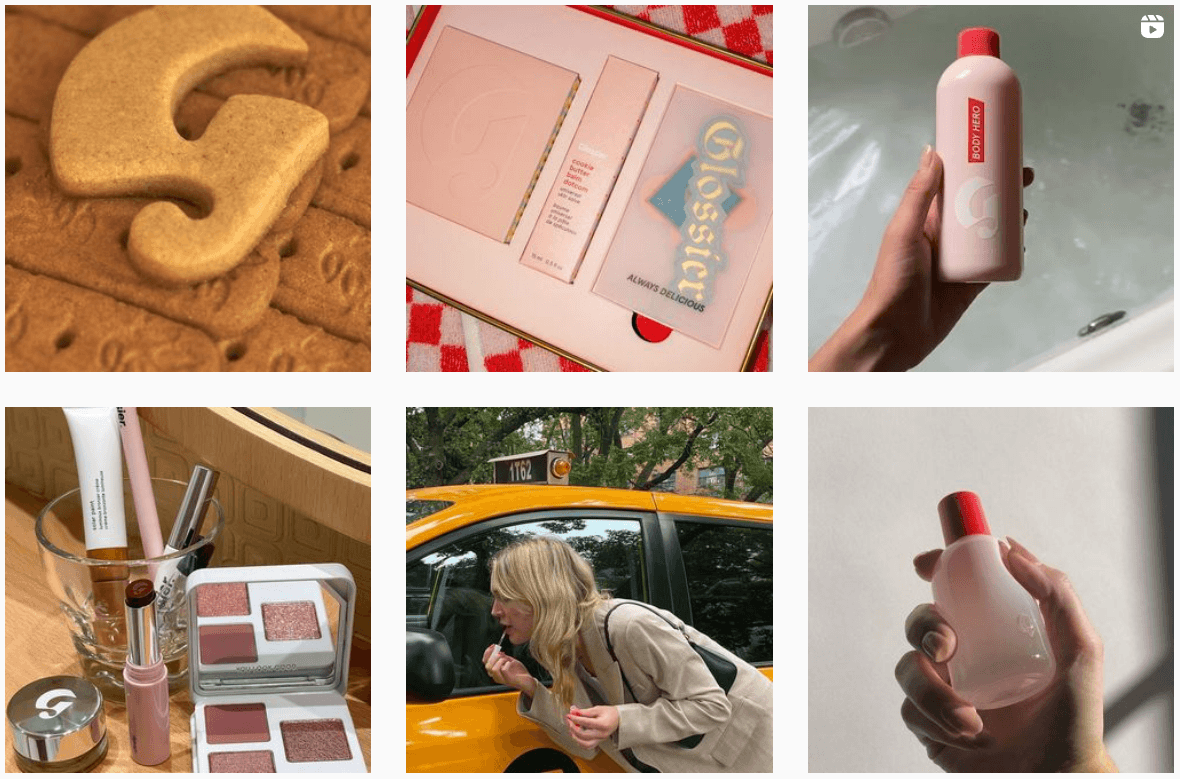 Beauty Brand (Glossier) Instagram Examples
