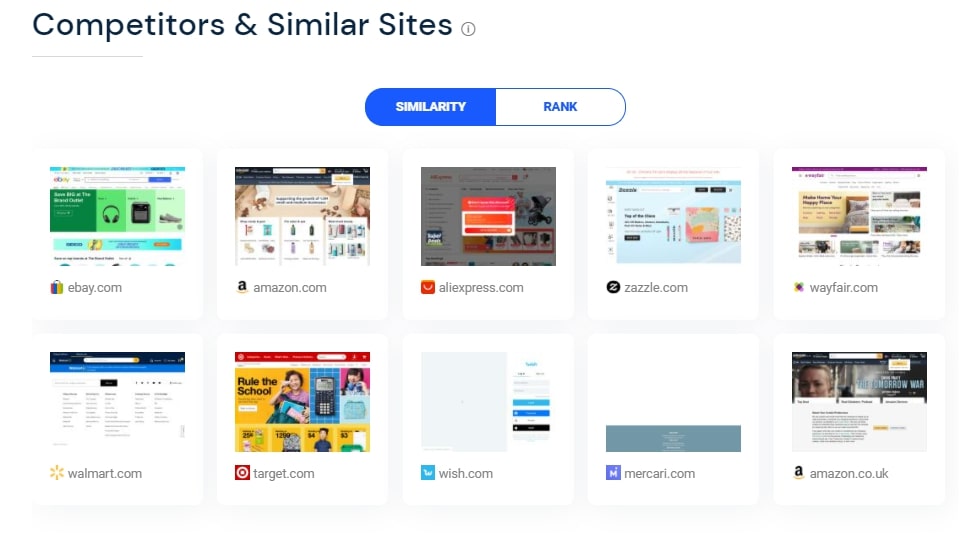SimilarWeb competitors and similar sites