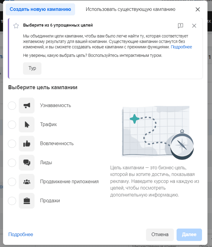 Цели в Facebook-рекламе