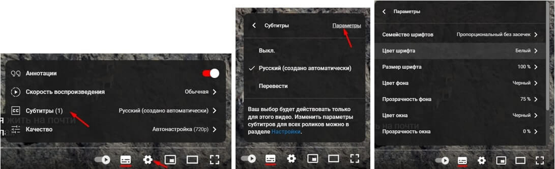 Как включить и настроить субтитры на Ютубе