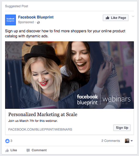 Facebook Ad - Ad Blueprint