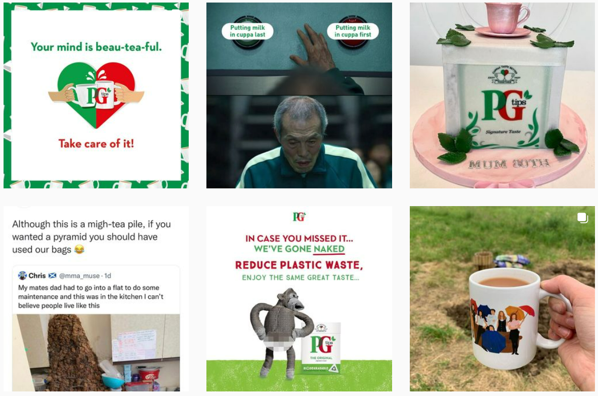 Drinks Brand (PG Tips) Instagram Examples Drinks Brand (PG Tips) Instagram Examples