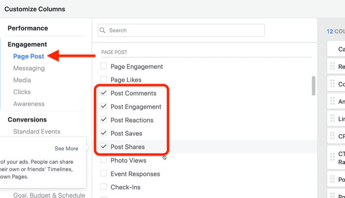 Создайте собственный отчет о проделанной работе в Facebook Ads Manager, шаг 3 Создайте собственный отчет о проделанной работе в Facebook Ads Manager, шаг 3