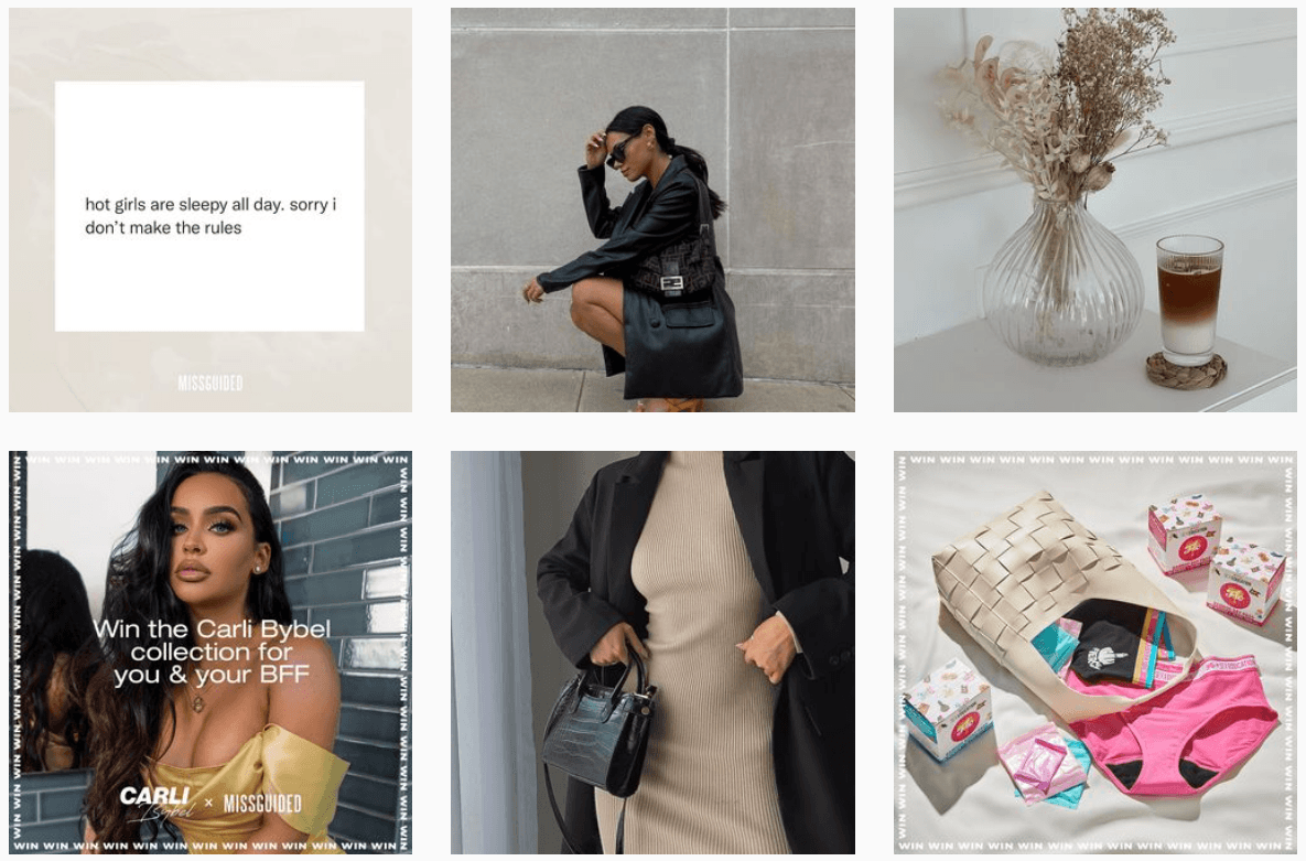 Fashion Brand (Missguided) Instagram Example Fashion Brand (Missguided) Instagram Example