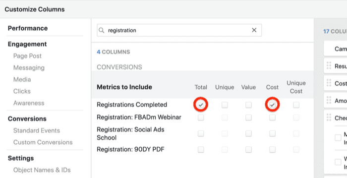 Создайте собственный отчет о проделанной работе в Facebook Ads Manager, шаг 2 Создайте собственный отчет о проделанной работе в Facebook Ads Manager, шаг 2