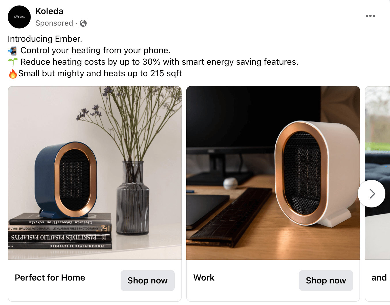 how-to-create-facebook-ads-customers-engage-with-highlight-the-features-and-benefits-key-benefits-relevant-emoji-brand-message-koleda-example-2 how-to-create-facebook-ads-customers-engage-with-highlight-the-features-and-benefits-key-benefits-relevant-emoji-brand-message-koleda-example-2