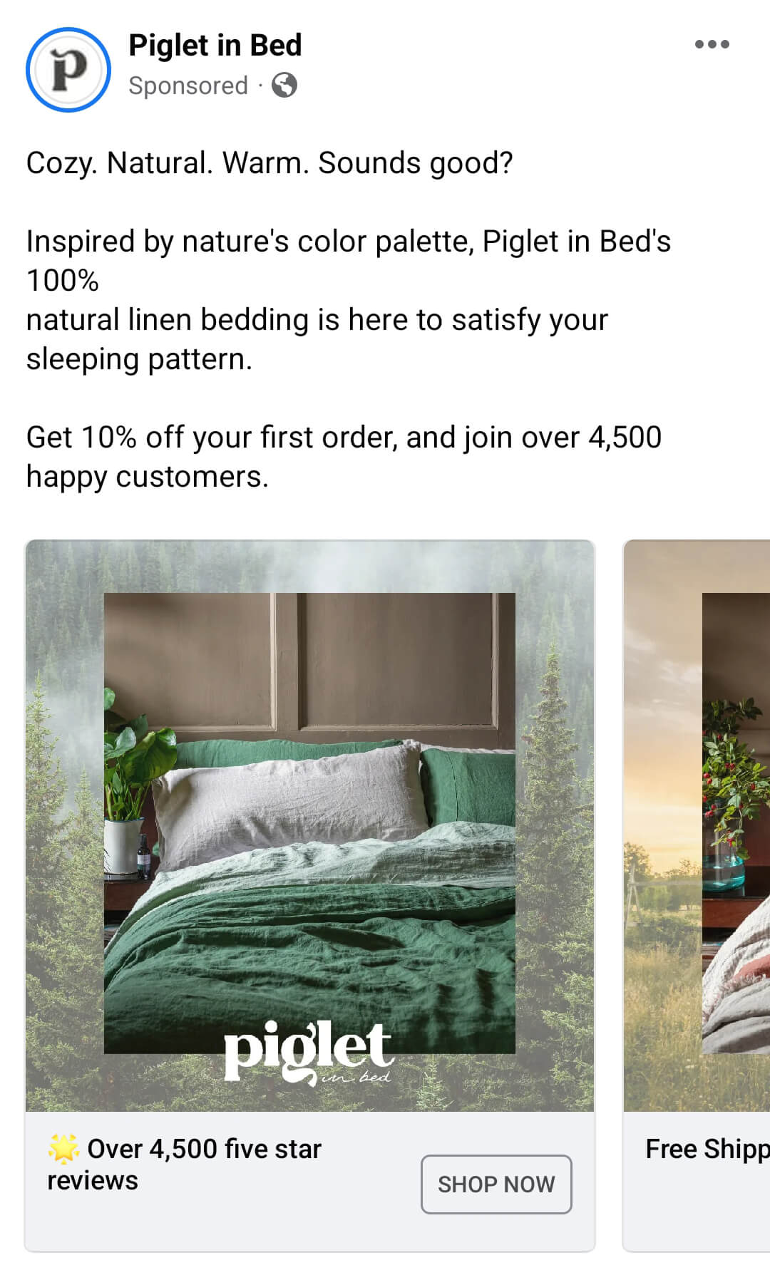 how-to-create-facebook-ads-customers-engage-with-share-social-proof-number-of-customers-served-urges-to-join-earned-reviews-pigletinbed-example-6 how-to-create-facebook-ads-customers-engage-with-share-social-proof-number-of-customers-served-urges-to-join-earned-reviews-pigletinbed-example-6