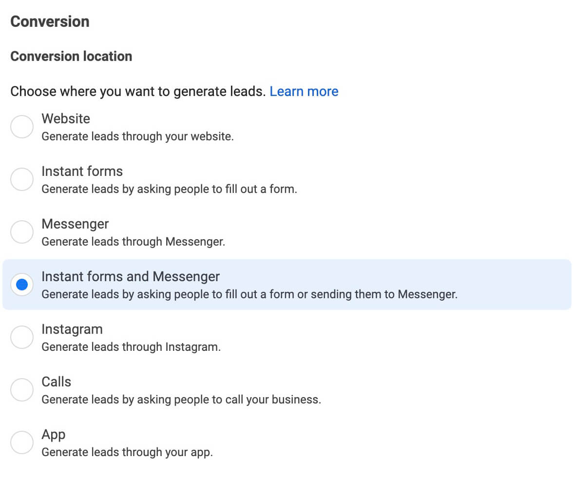 how-to-allow-multiple-conversion-opportunities-for-facebook-ads-generate-leads-target-instant-forms-and-messenger-native-lead-form-automated-messenger-chat-example-14 how-to-allow-multiple-conversion-opportunities-for-facebook-ads-generate-leads-target-instant-forms-and-messenger-native-lead-form-automated-messenger-chat-example-14