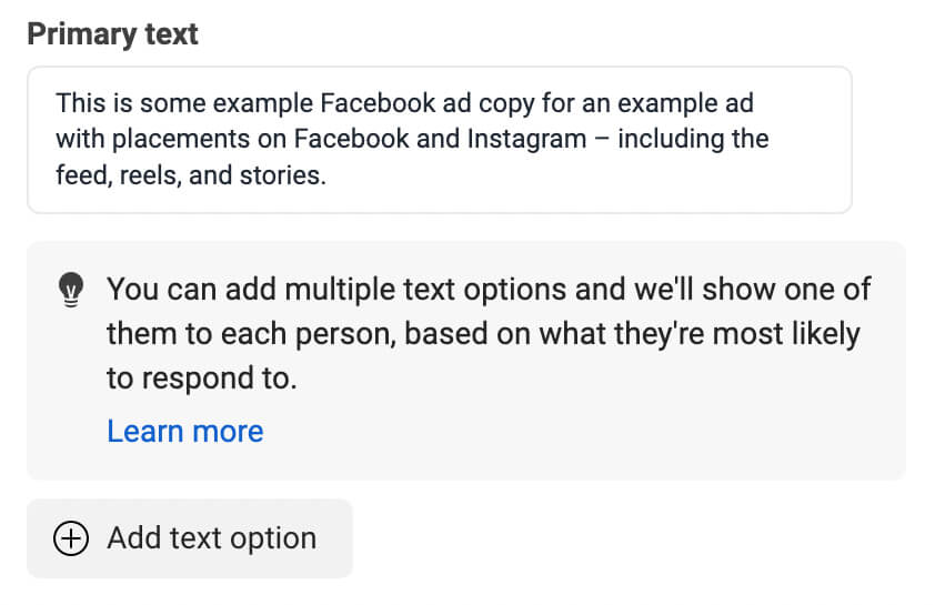 facebook-ad-set-level-primary-text-example-11 facebook-ad-set-level-primary-text-example-11